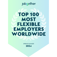 Jobgether's Top 100 Most Flexible Employers Worldwide logo