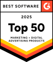 Best Software - Top 50 on G2 logo