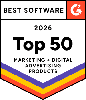 Best Marketing and Digital Advertising Software Products 2026' G2 Award