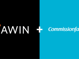Logo Awin und Logo Commission Factory