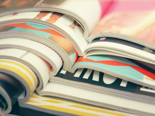 Riviste una sopra l'altra