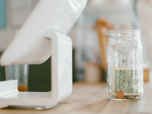 transaction at till