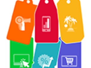 Cartellini dei prezzi colorati che rappresentano le diverse industry