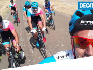 Ciclisti vestiti ed equipaggiati da Decathlon