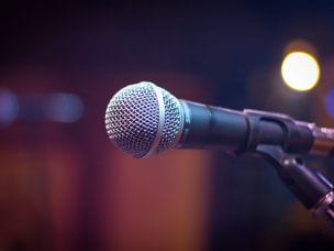 Photograph of a microphone