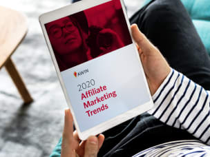 Ipad che mostra il nuovo report Awin