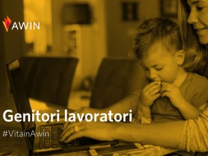 Foto colorata mamma e figlia