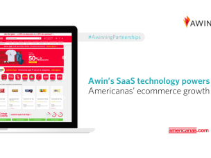 Image of Americanas website for their ecommerce growth with Awin's SaaS technology 