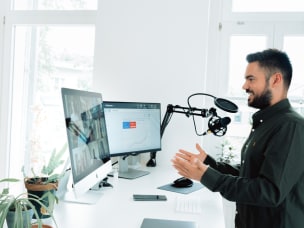 "What to look out for in 2023" with podcast background