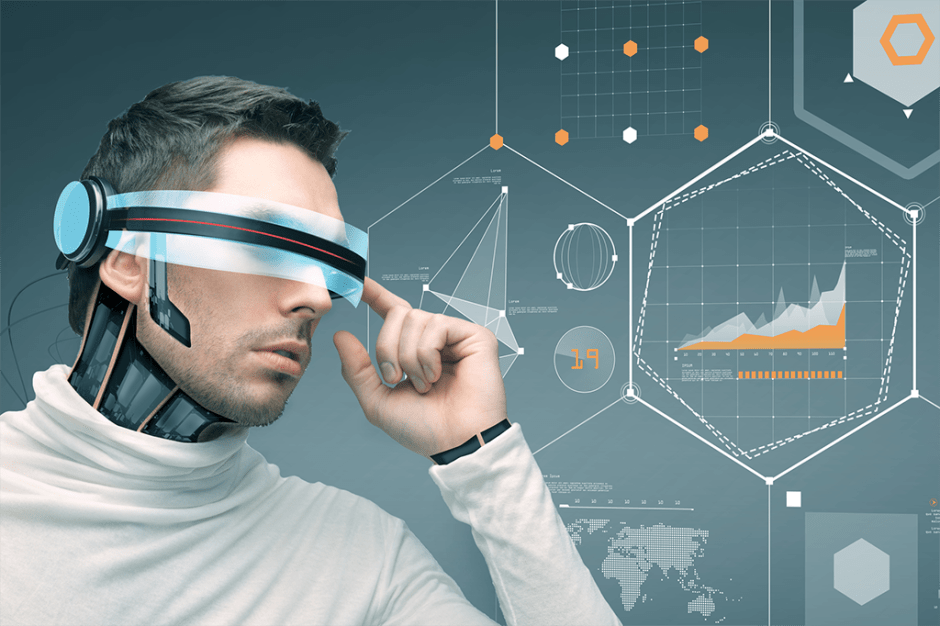Man wearing tech 