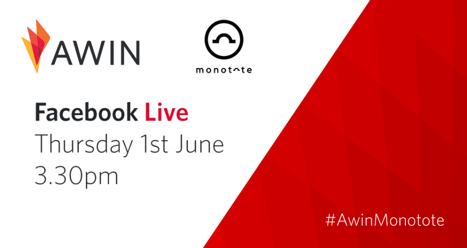 Monotote and Awin Facebook Live graphic