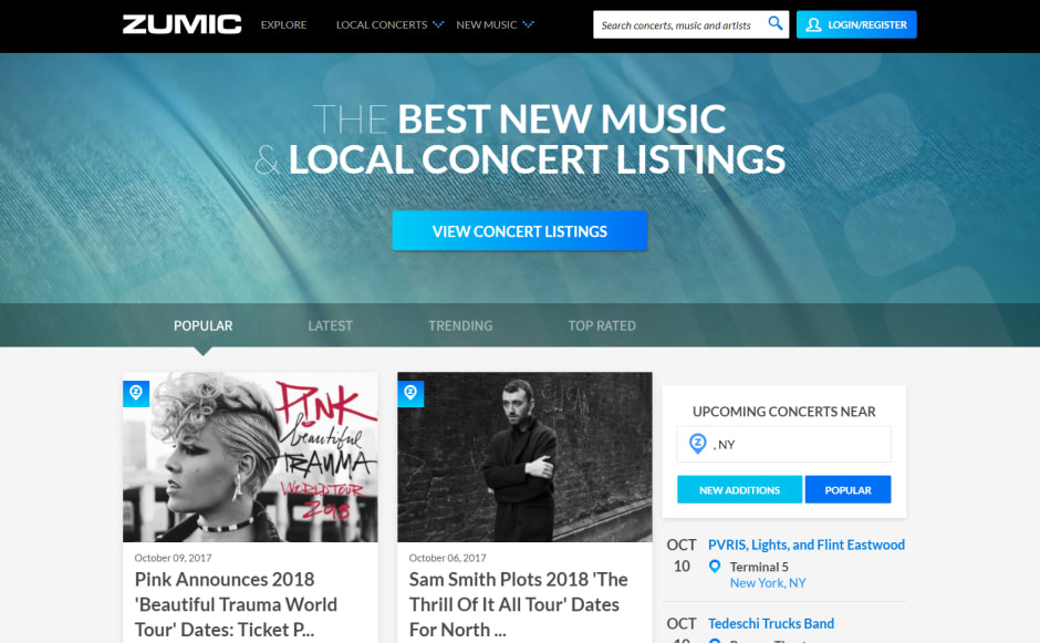 Zumic website