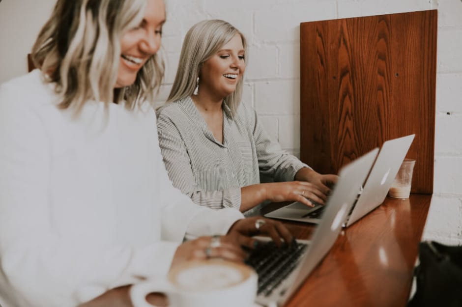 women with a computer