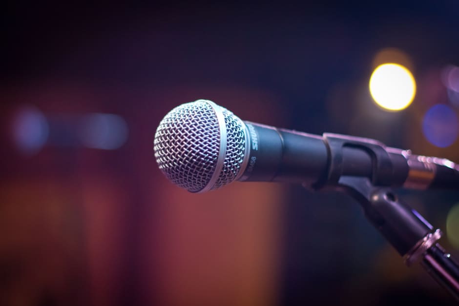 Photograph of a microphone