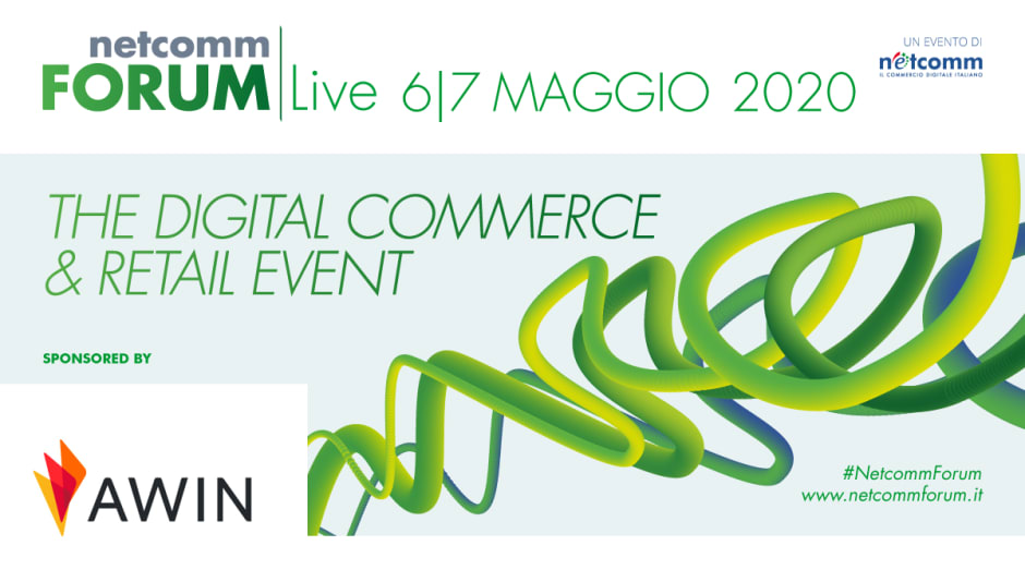 Logo Awin sponsor del Netcomm Forum