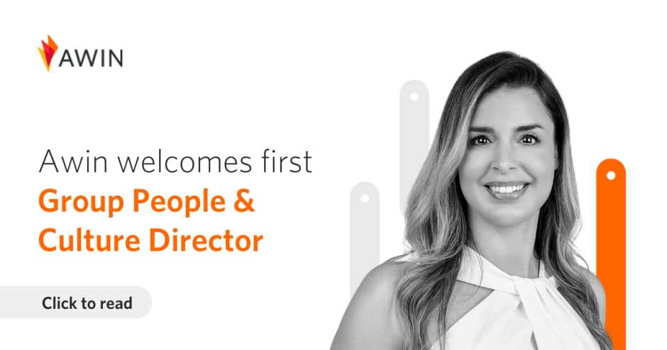 Photo of Cinzia Campanini welcoming her as the first Group People & Culture Director at Awin and ShareASale 