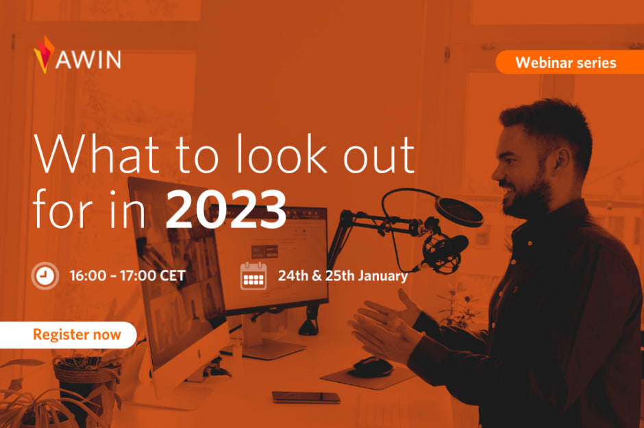"What to look out for in 2023" with podcast background