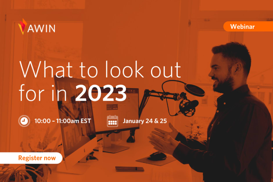 "What to look out for in 2023" with podcast background