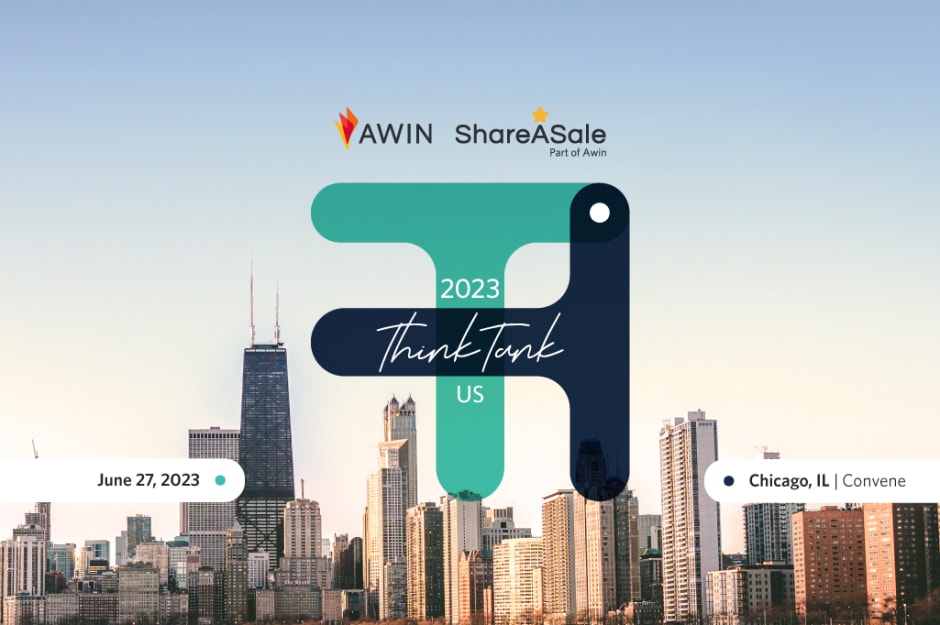 ThinkTank US 2023 banner with a background of the Chicago landscape