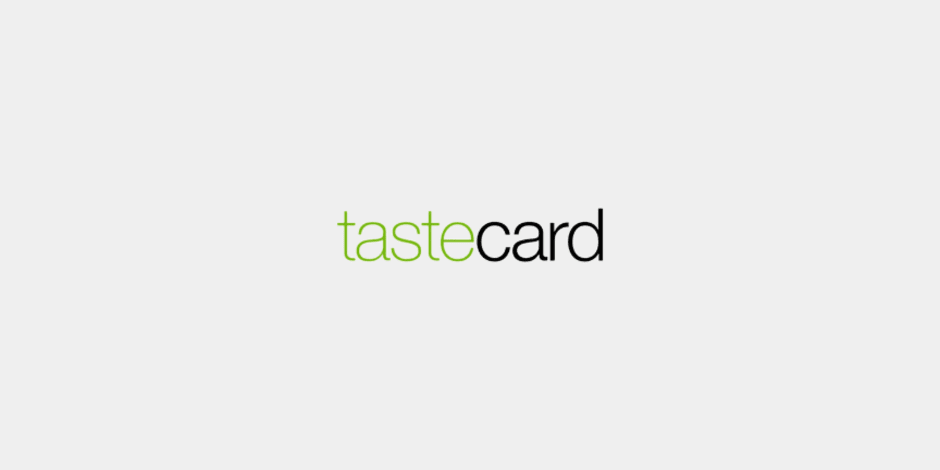 tastecard Logo zu ihrer Anpassung des Geschäftsmodells durch Brand Partnerships während der Pandemie