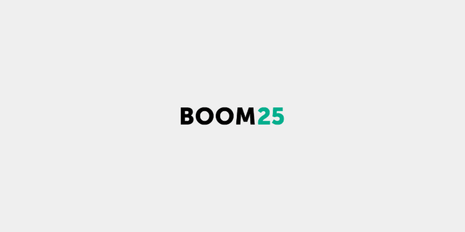 Boom25-Logo zu ihrem deutlichen Wachstum durch ihr Cashback-Modell