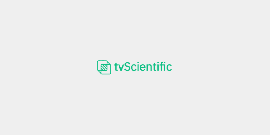 tvScientific logo for their CTV ad solutions and how those can help your brand increase traffic and revenue