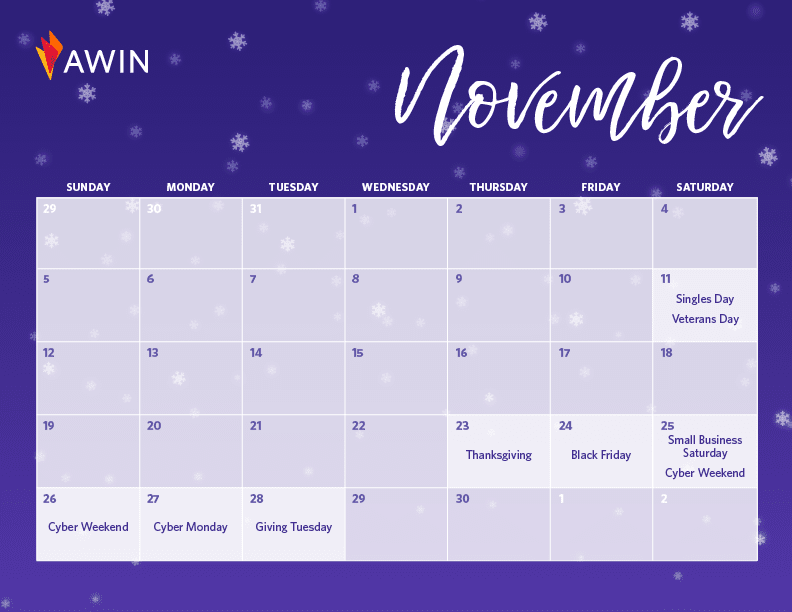 November Q4 calendar