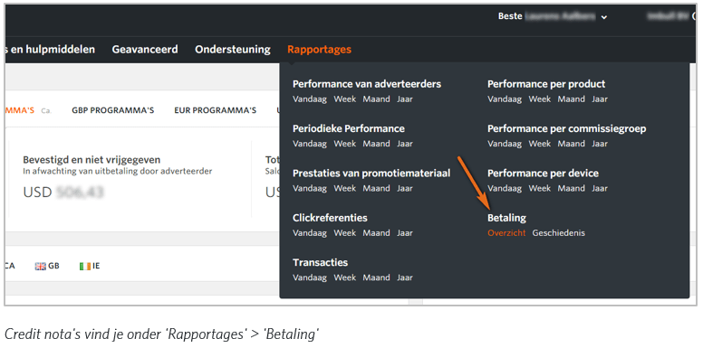 Rapportages_betaling
