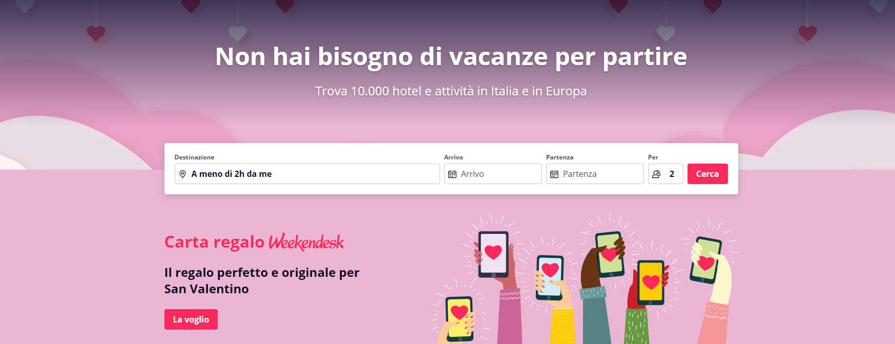 Homepage Weekendesk