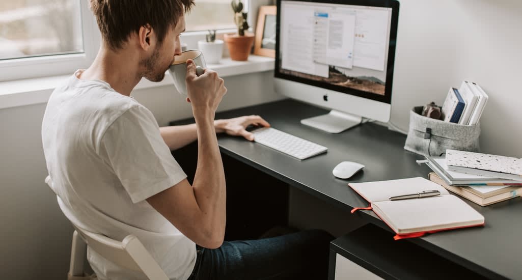 Man on the computer