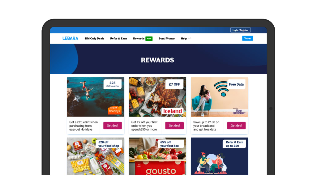 Lebara brand partnerships campaign screenshot